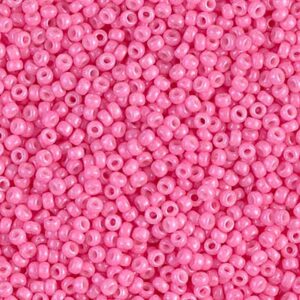Rocailles 11/0 - dyed opaque carnation pink - 1385