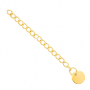 Verlengketting edelstaal gold - 2 stuks - 63441