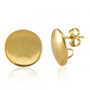 Oorsteker met oogje - 15mm - edelstaal gold - 82700