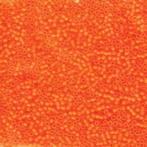 Delica Bead 11/0 - matte transparent orange - 744