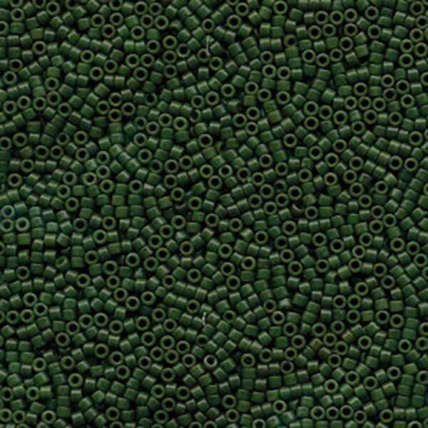 Delica Bead 11/0 - dyed matte opaque olive - 797