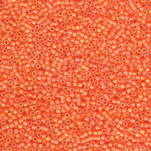 Delica Bead 11/0 - matte orange AB - 855