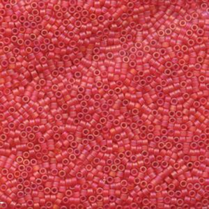 Delica Bead 11/0 - matte light red AB - 856