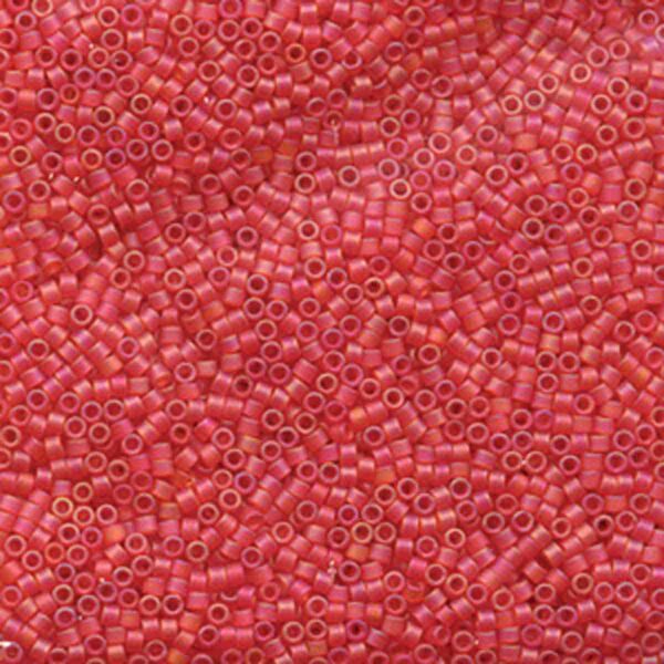 Delica Bead 11/0 - matte light red AB - 856