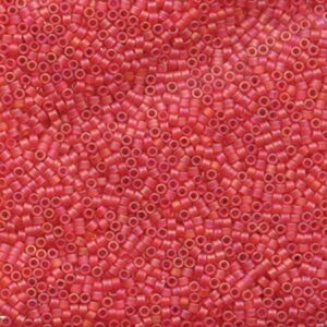 Delica Bead 11/0 - matte light red AB - 856
