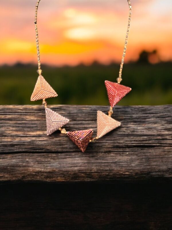 pakketje ketting Elsje - bordeaux