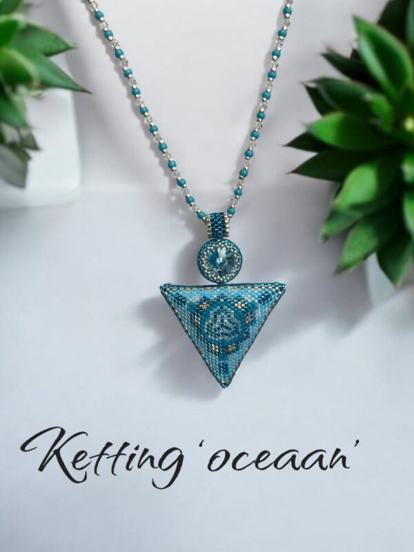 pakketje ketting Oceaan - blauw